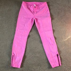 Neon pink jeans